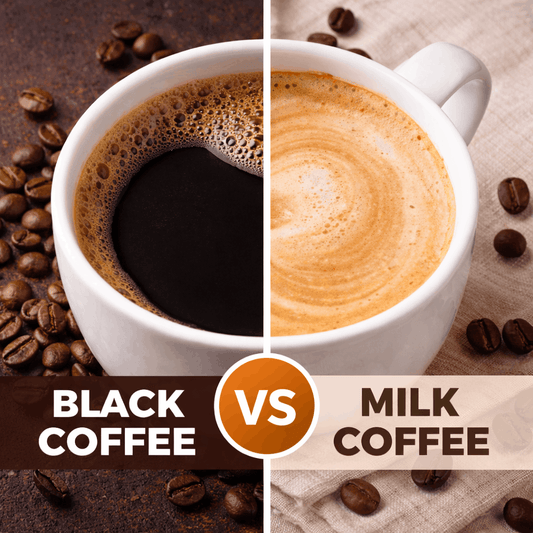Black coffee vs Milk coffee which one is best