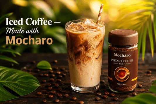 How to make iced coffee at home in Pakistan using Mocharo Instant Coffee — easy cold coffee recipe 2026