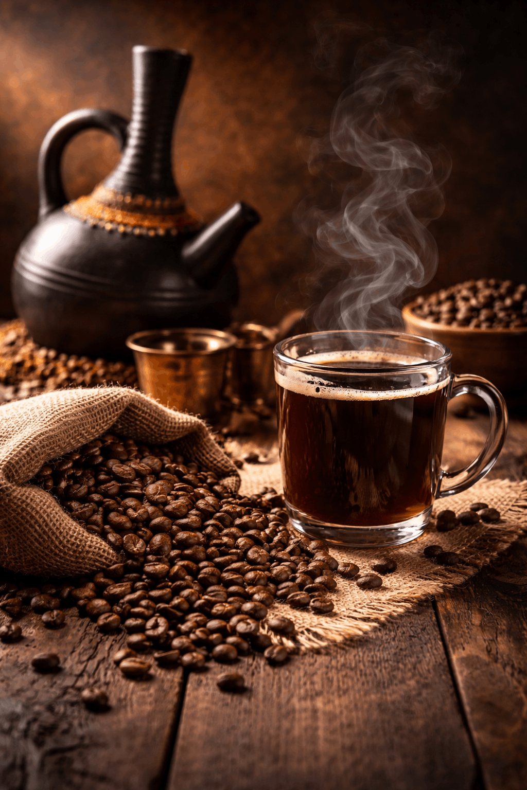 Hot black coffee made with instant coffee– Mocharo Coffee